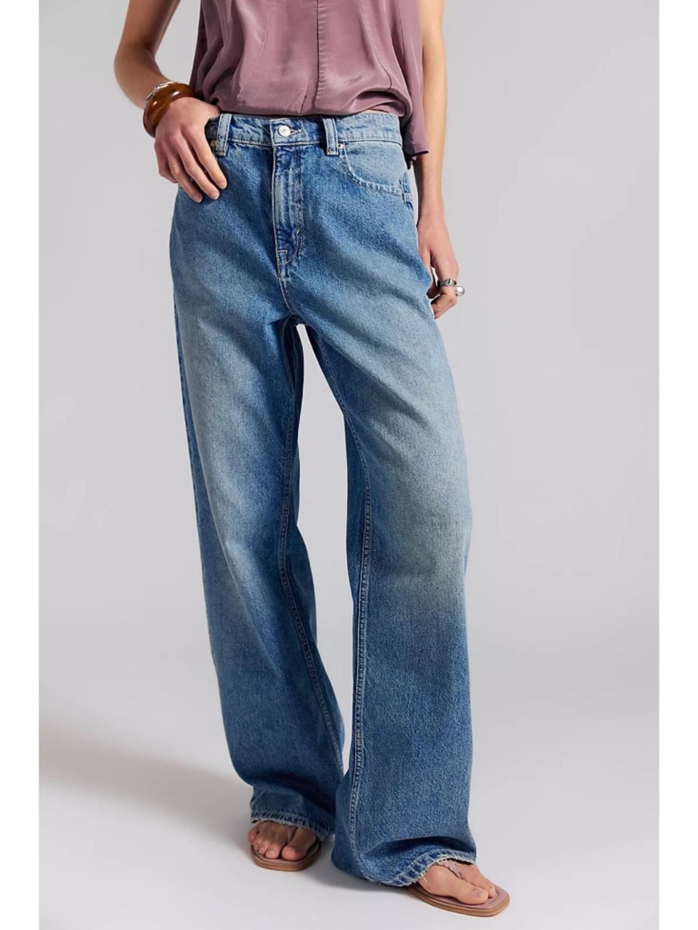 Free People Tinsley Baggy Straight Jeans